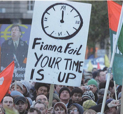 Fianna Fail lost half its support in 2011